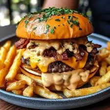 Bacon Cheeseburger Platter