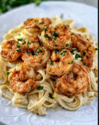 Fettucine with Shrimp Small